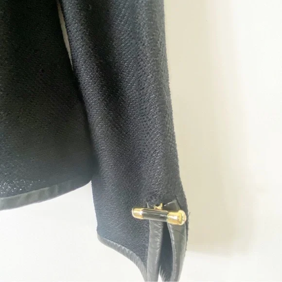 St. John Black Jacket Blazer Sophisticated Chic WorkCareer Embellished SIze 12 - Picture 4 of 10